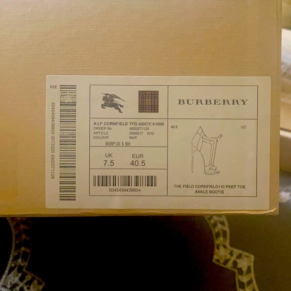 Burberry open toe pump - Picture 1 of 6